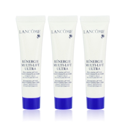 LANCOME蘭蔻 超緊顏白金青春輕乳液 15mlx3入