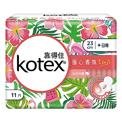 KOTEX 靠得住暖心香氛杏桃花日薄23cm11片x2包