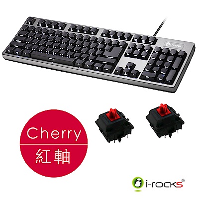 i-Rocks K68MS背光機械鍵盤-Cherry紅軸
