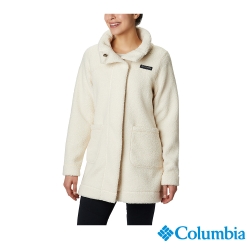 Columbia 哥倫比亞 女款-長版針織外套-米白色
