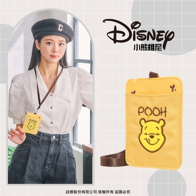 【Disney】小熊維尼-甜蜜蜂潮-證件票卡夾-黃 PTD21-B6-21YL