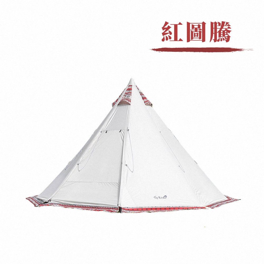 Outdoorbase 2022新品-彩繪天空 精靈帳篷(金字塔帳 印第安帳 神殿帳 熊帳)