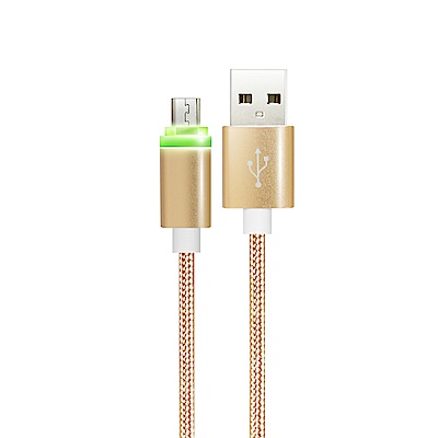 AISURE for Micro USB 安卓系列LED編織傳輸充電線