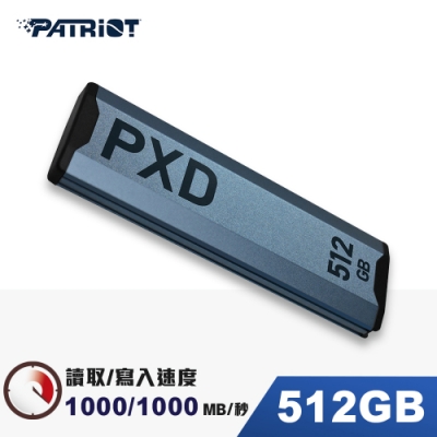 Patriot美商博帝 PXD m.2 PCIe Type-C 512GB 外接式SSD固態硬碟