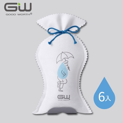 GW水玻璃 分離式熱風除濕袋 6入組 不含還原座