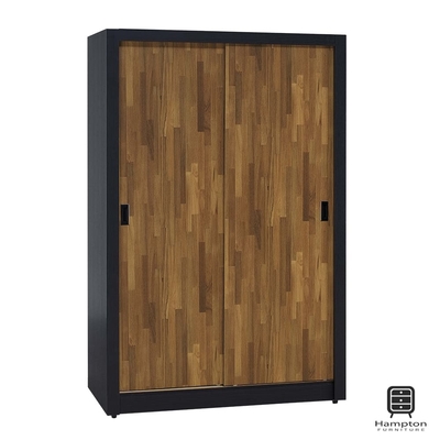 【Hampton 漢汀堡】 柏格納系列積層木4×7尺拉門衣櫃