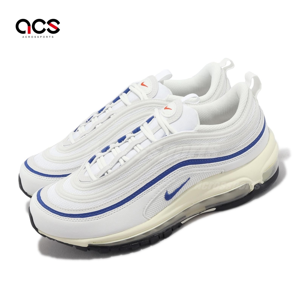 Nike 休閒鞋 Wmns Air Max 97 女鞋 白 藍 厚底 子彈 氣墊 反光 FJ5482-100