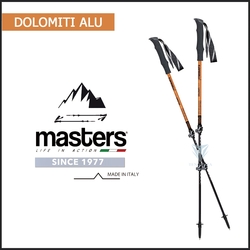 義大利masters 登山杖 Dolomiti Alu 輕量快拆(蝶式) 2入特惠組 - 橘
