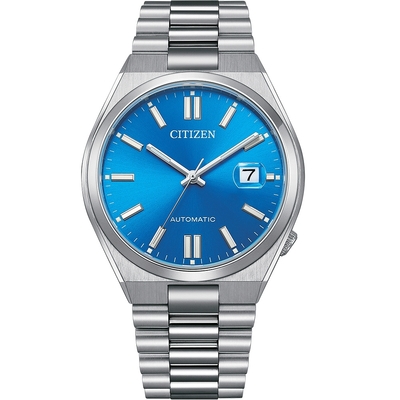 CITIZEN 星辰 X PANTONE Nowstalgia 亞洲限定 情人節炫光藍 機械錶-男錶(NJ0158-89L)40mm