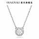 SWAROVSKI 施華洛世奇 Constella 鏈墜圓形切割、密鑲, 白色, 鍍白金色 product thumbnail 1