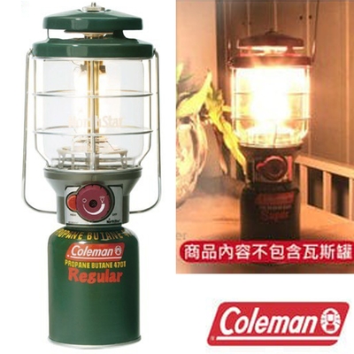 【Coleman】新北極星 2500日規瓦斯燈.露營燈.天幕帳蓬掛燈.野營燈_CM-5520 綠