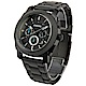 FOSSIL 黑色不鏽鋼三眼計時腕錶 -(FS4552)-46mm product thumbnail 1