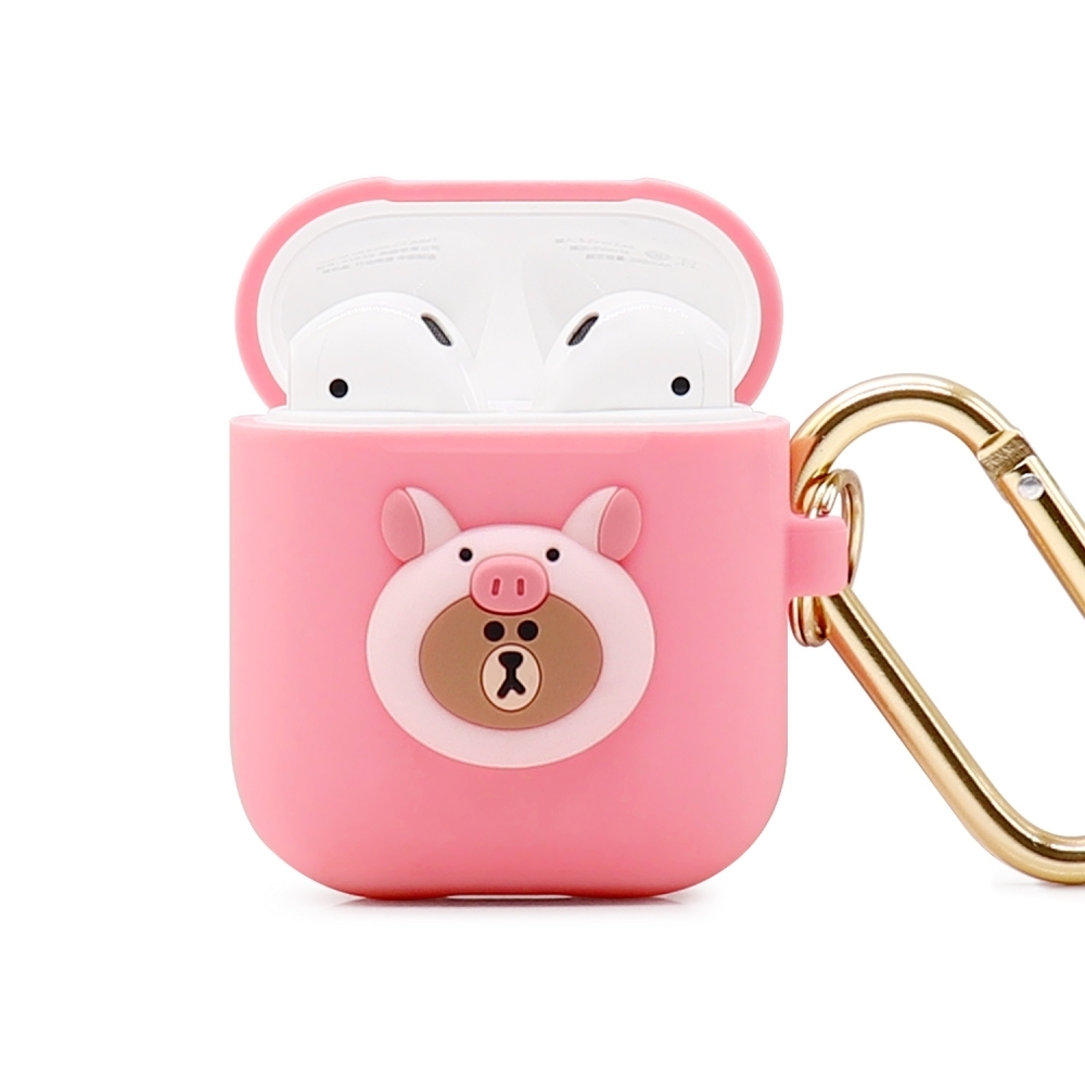 GARMMA LINE FRIENDS AirPods 1&2代耳機盒保護套 小豬熊大