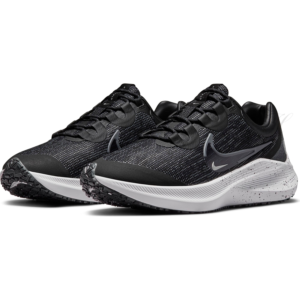 NIKE 運動鞋男鞋慢跑鞋緩震ZOOM WINFLO 8 SHIELD 黑DC3727-001 | 慢跑