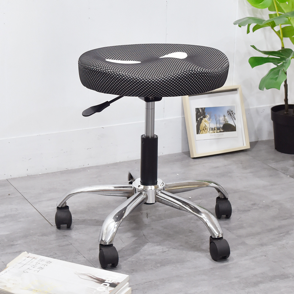 【凱堡】圓型釋壓鋁合金腳椅 /氣壓椅/工作椅/美容椅 product image 1