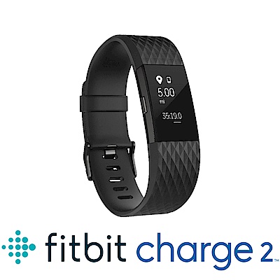 Fitbit Charge 2 無線心率監測專業運動手環 消光黑 特別版