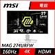 MSI微星 MAG 274URFW 27型 4K 160Hz HDR電競螢幕 product thumbnail 1