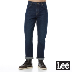 Lee 男款 728 中腰舒適直筒牛仔褲 深藍洗水