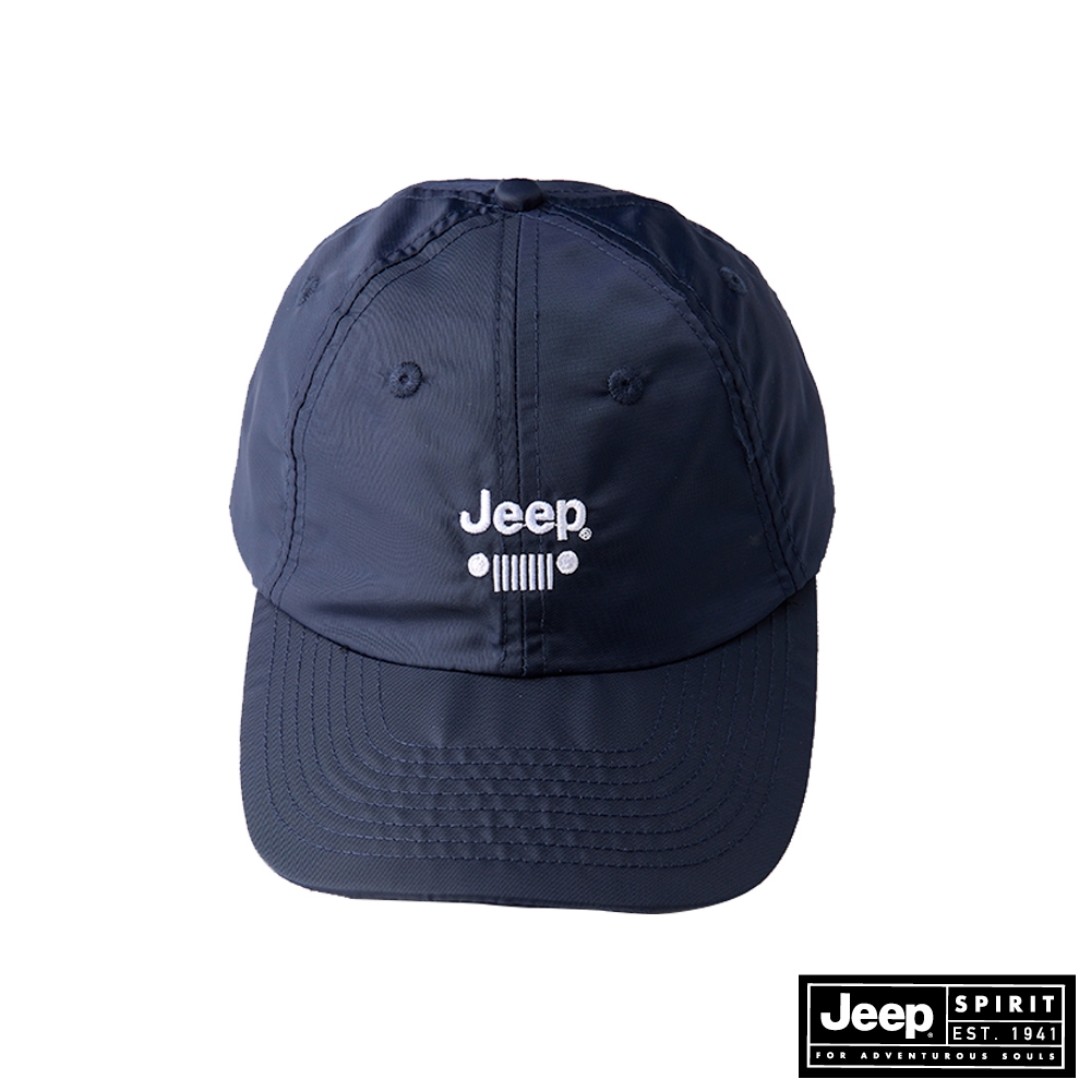 JEEP 品牌LOGO刺繡棒球帽-深藍