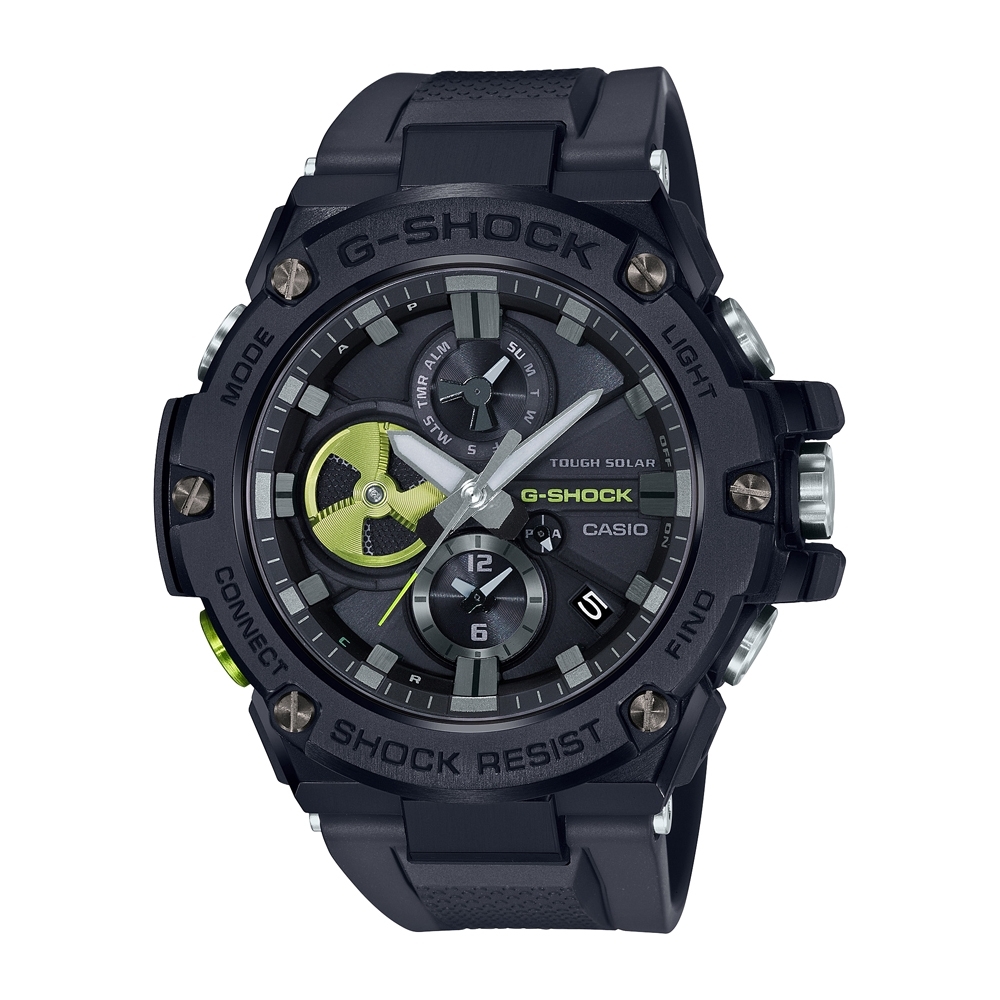 CASIO卡西歐 G-SHOCK 藍牙 太陽能 GST-B100B-1A3_53.8mm