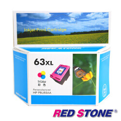 RED STONE for HP NO.63XL(F6U63AA)高容量環保墨水匣(彩色)