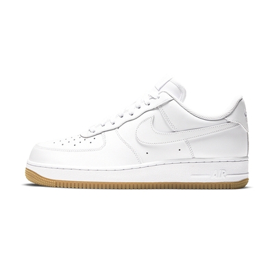 Nike Nike Air Force 1 07 男鞋 白色 焦糖底 皮革 復古 低筒 休閒鞋DJ2739-100