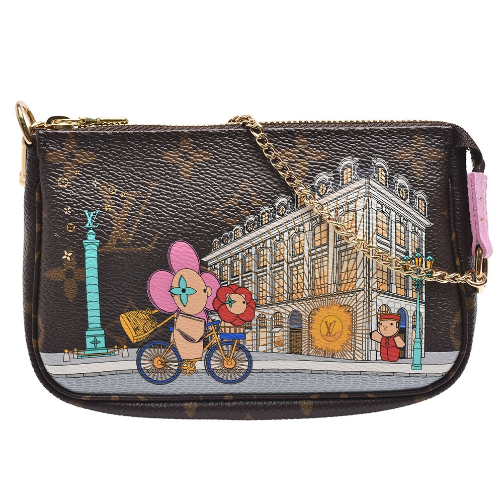 Auth LOUIS VUITTON LV x YK Mini Pochette Accessoires M81866