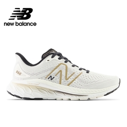 New Balance 慢跑鞋_女性_白棕色