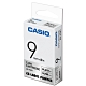 CASIO 標籤機專用色帶-9mm【共有9色】銀底黑字-XR-9SR1 product thumbnail 1