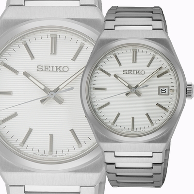 SEIKO 精工 CS系列簡約石英手錶 迎春好禮-39mm (SUR553P1/6N52-00H0S)_SK045