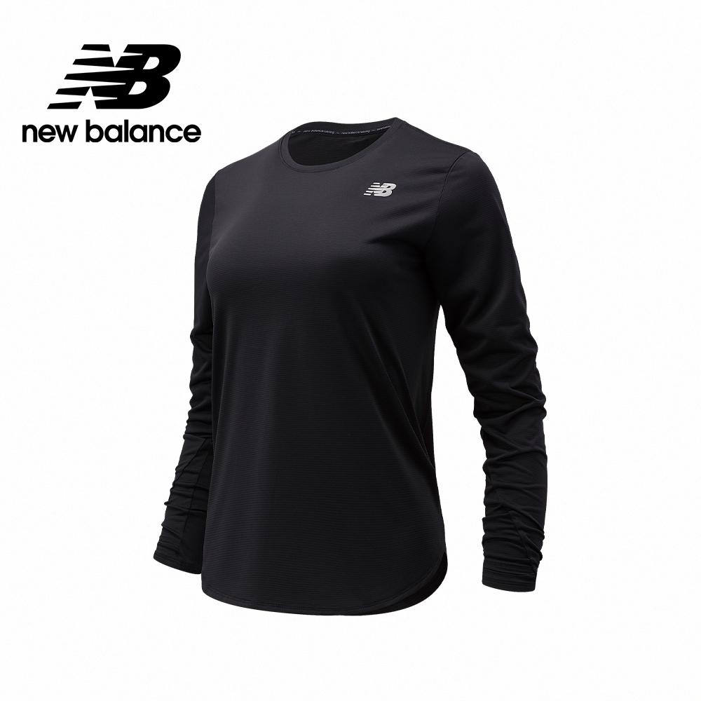 [New Balance]Dry長袖T_女性_黑色_WT11224BK