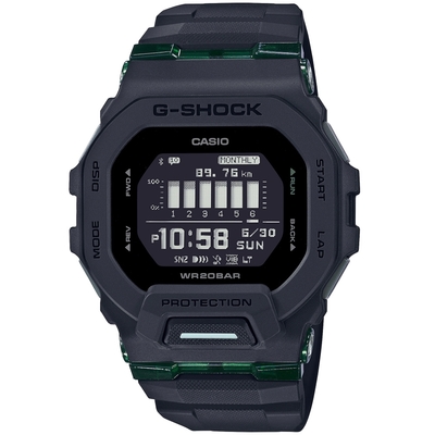 CASIO 卡西歐 G-SHOCK 藍牙連線 街頭風電子腕錶 禮物推薦 送禮首選 48.4*45.9mm / GBD-200UU-1