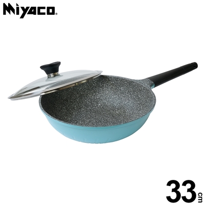 米雅可歐式晶鑽輕量不沾炒鍋33cm附蓋