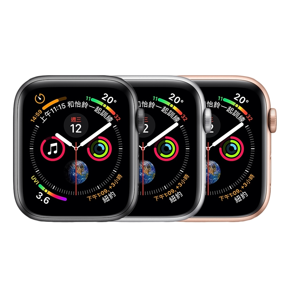【福利品】Apple Watch Series 4 (GPS+行動網路) 44mm蘋果手錶鋁金屬錶殼