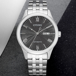 CITIZEN星辰 Mechanical 簡約羅馬機械腕錶 母親節 禮物 40mm/NH7501-85H