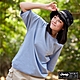 JEEP 女裝 品牌LOGO厚磅短袖T恤 (男女適穿) -藍色 product thumbnail 1