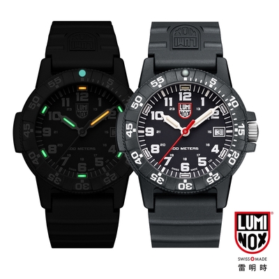 luminox 雷明時sea turtle 0300海龜系列腕錶-黑x白時標/39mm