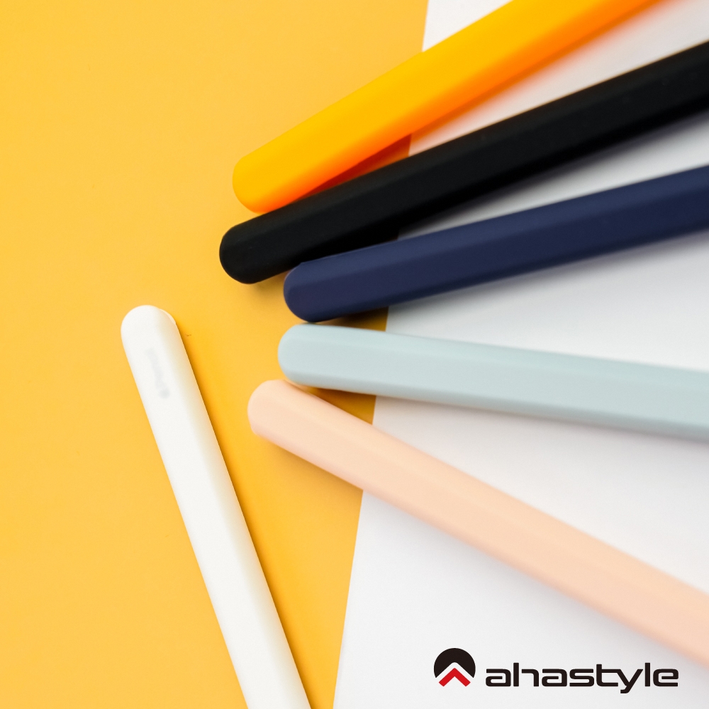 AHAStyle Apple Pencil 2代 筆套 超薄矽膠保護套 雙色2入