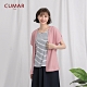 【CUMAR】假兩件收腰女短袖-上衣(三色/版型合身) product thumbnail 1