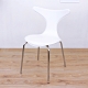 頂堅 高級皮革椅面(金屬鍍鉻鋼管腳)鯊魚頭餐椅/工作椅/洽談椅-二色可選-4入/組 product thumbnail 9