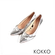 KOKKO極致優雅水鑽柔軟綿羊皮細高跟鞋銀色 product thumbnail 1