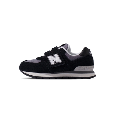 New Balance NB574 中童 黑灰 魔鬼氈 舒適 運動 慢跑鞋 PV574DZB