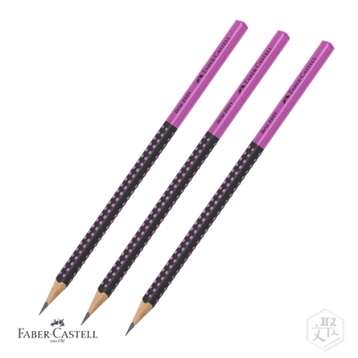 【Faber-Castell】 Grip 2001握得住雙色鉛筆/黑粉色-單盒