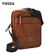 FOSSIL Sport 單肩真皮休閒斜背包-咖啡色 MBG9528210 product thumbnail 1