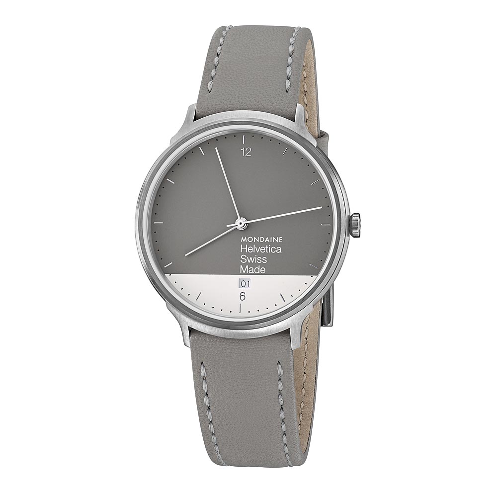 MONDAINE 瑞士國鐵 設計系列限量腕錶-灰x白 / 38mm