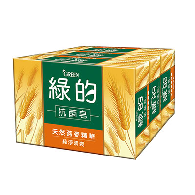 綠的GREEN 抗菌皂-純淨清爽100g*3入組