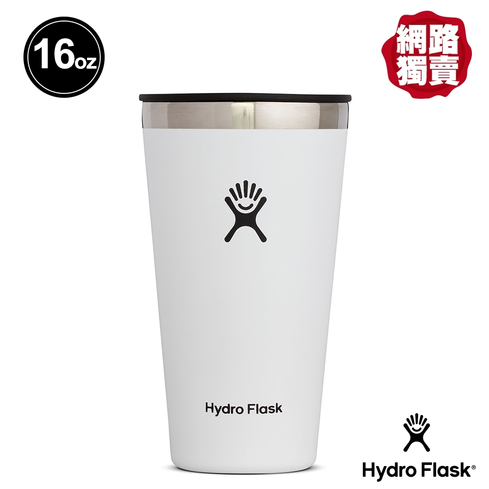 美國Hydro Flask 保冷 保溫隨行杯 16oz/473ml 經典白