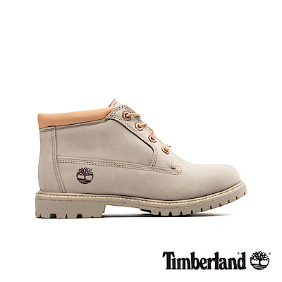 Timberland 女款淺褐色磨砂革經典低筒靴|A1WC6