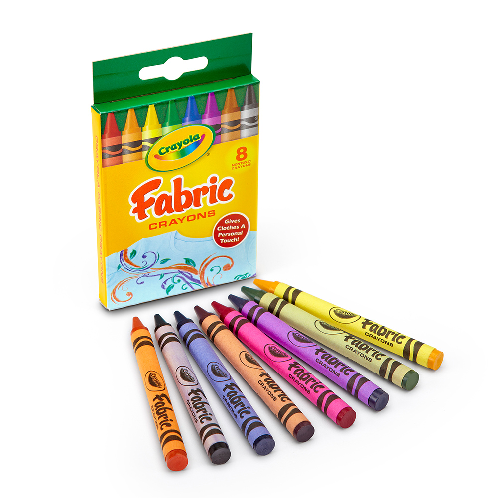 美國crayola 繪兒樂 布料彩繪蠟筆8色(4Y+)