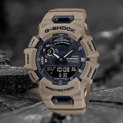 CASIO 卡西歐 G-SHOCK 運動生活藍芽多功能手錶 送禮推薦-卡其 GBA-900UU-5A